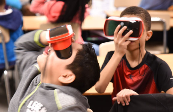 WTEF Grant Photo of Google Expedition